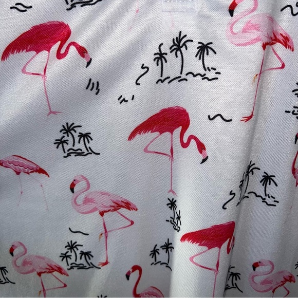 Men’s Flamingo Print Golf Polo – Size L - Picture 4 of 6